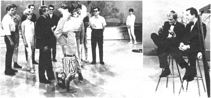 Rehearsing for Andy Williams show