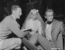1958 on the set with Jill and director Jack Lee at Pinewood Studios in England